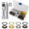 1/2 Inch Grommet Kit 100 Sets, Luxiv Grommets Eyelets 12mm Sewing Eyelets Gold, Silver, Black Metal Grommet Kits 4 Colors with Tools and Storage Box